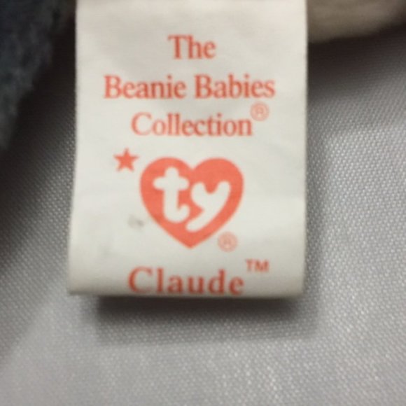 TY Beanie Baby Claude the Crab Collector Tag Errors 1996 - Picture 3 of 6